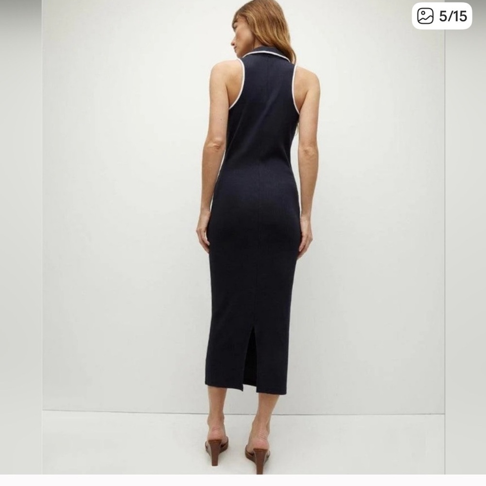 NWOT Veronica Beard Darien Polo Dress Size Small Navy